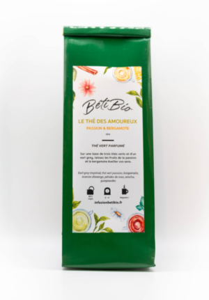 Blend de Chine – Thé vert bio, Passion & Bergamote – 100g