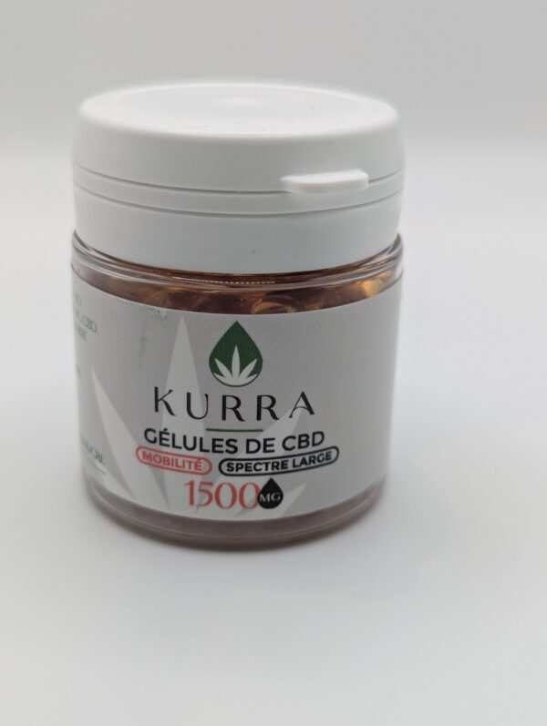 Gélules CBD liquides Confort articulaire – Curcuma & Gingembre