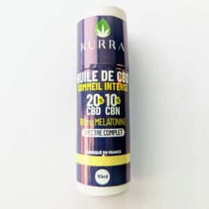 Huile CBD Sommeil + :  10 %CBN, 20 %CBD & 180 mg de mélatonine