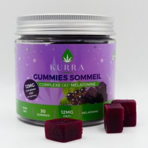 Gummies pour dormir au goût cassis